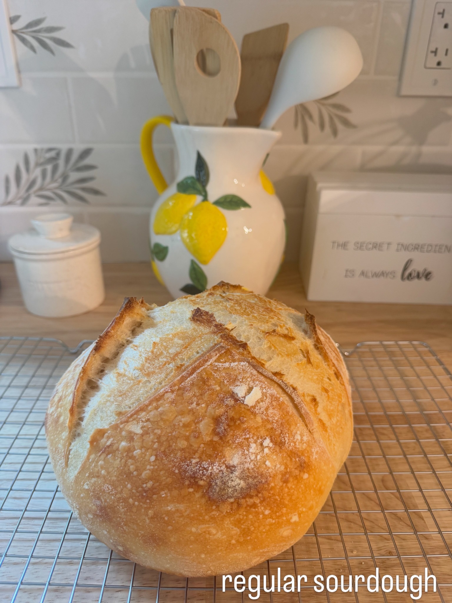 Classic homemade sourdough loaf